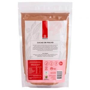 Cacao en Polvo Orgánico 200gr Manare Posterior