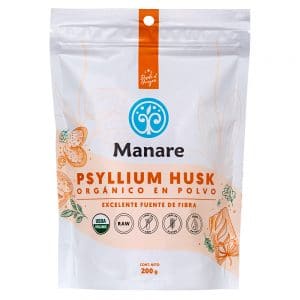 Psyllium Orgánico 200 gr Manare Frontal