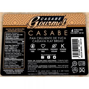 Pan Crujiente de Yuca - Casabe Gourmet 220gr - Contenido