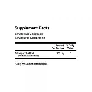 Ashwagandha 450 mg Contenido
