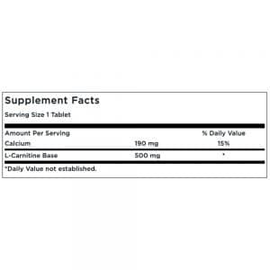 L-Carnitina 500 mg Contenido
