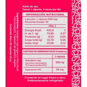 Cranberry Plus Contenido