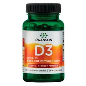 Vitamina D3 5000 UI Capsulas Blandas Frontal