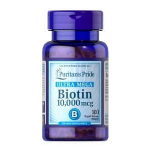 Biotina 10000mcg 100 capsulas blandas Frontal