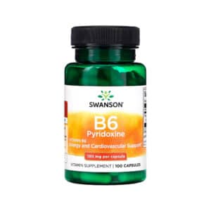 Vitamina B6 Piridoxina 100mg 100 Capsulas Frontal