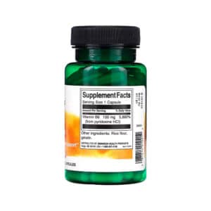 Vitamina B6 Piridoxina 100mg 100 Capsulas Contenido