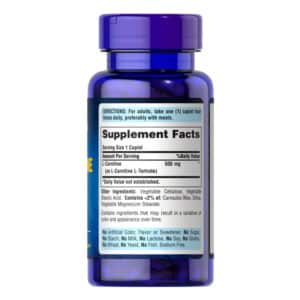 L-Carnitina 500mg 60 comprimidos Contenido