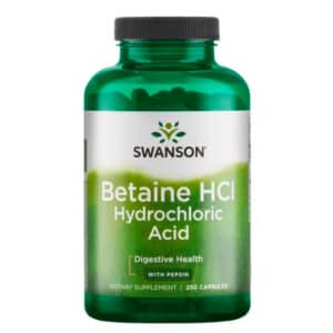 Clorhidrato de Betaina con Pepsina 250 Capsulas Frontal