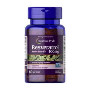 Resveratrol 100mg 60 Capsulas blandas Frontal
