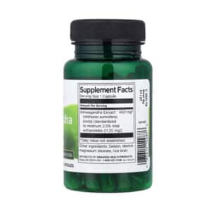 Ashwagandha 450 mg Extracto Estandarizado Contenido