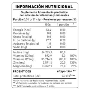 PyloriOff Probiotico 40 Billones Contenido