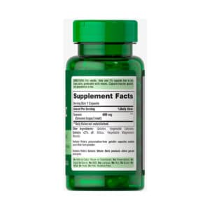 Curcuma 400mg 100 capsulas Contenido